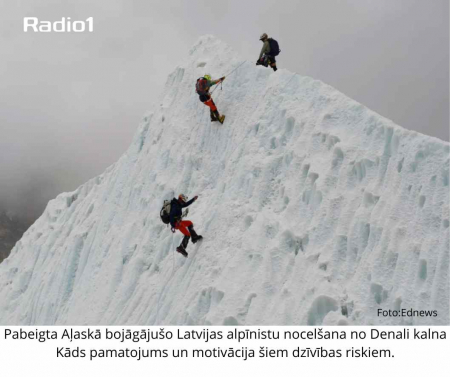 Aļaskā bojāgājušie Latvijas alpīnisti nocelti no Denali kalna