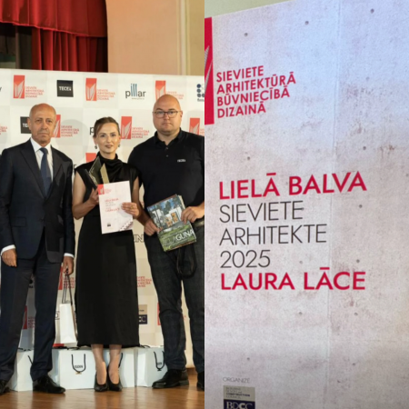 Lielo balvu nominācijā “Sieviete – arhitekte” saņem Laura Lāce